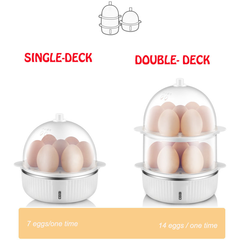 Quickly Rapid Egg-Maker Food Vegetable Steamer Electric Egg Cooker Boiler With Auto Shut Off Feature