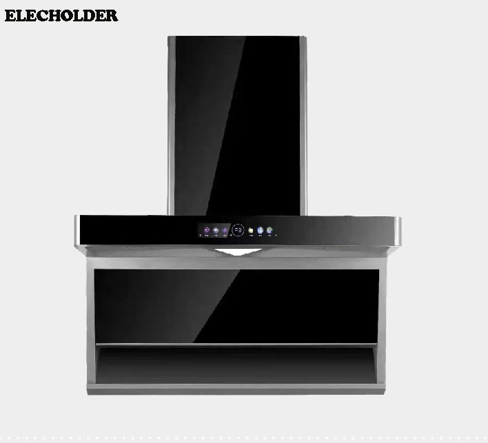 Toughened Glass Wall Mounted Home Kitchen Appliance Cooker Hood with Smaller Chimney Cooker