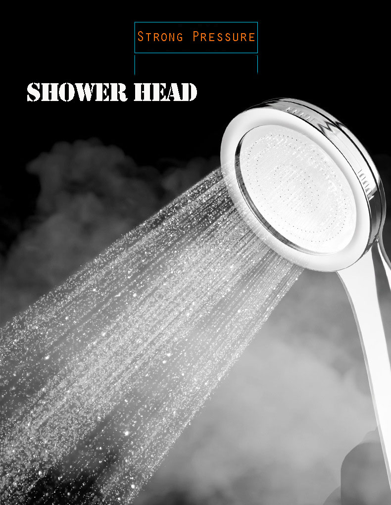 ABS Plastic Ultrathin Watermark Bathroom Rainfall Hand Shower Hand