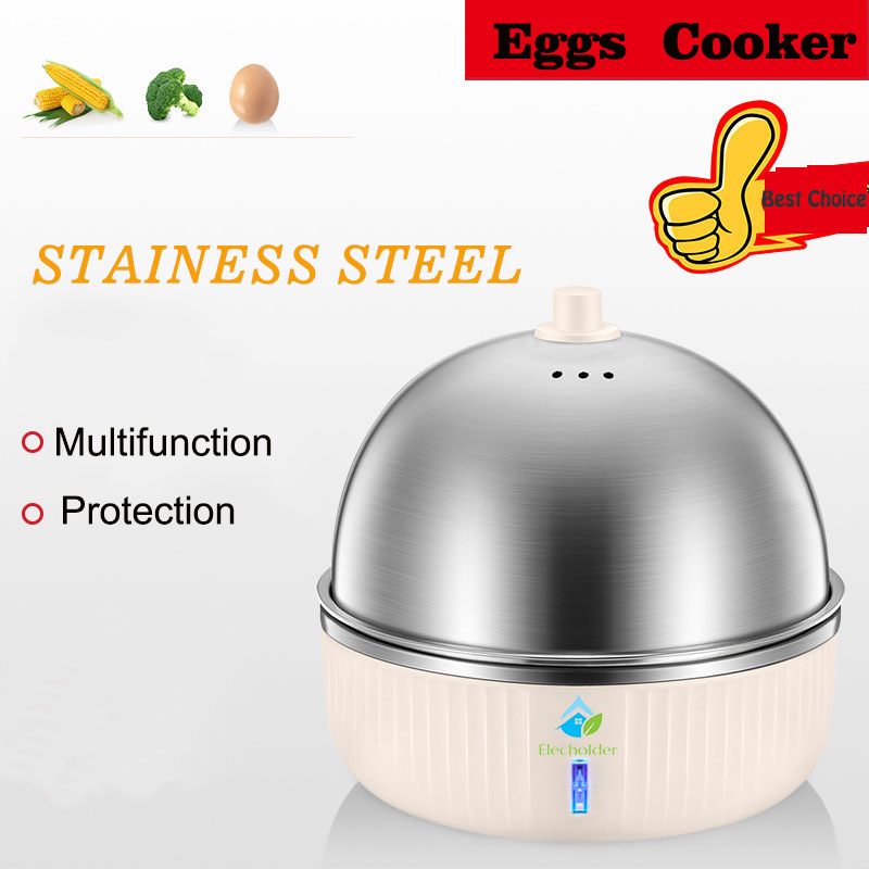 Model number:ELECAP624 Power Source Electric Housing Material Plastic Power (W) 350 Voltage (V) 220 Type Automatic Egg Cooker Function: Automatic Shut-off Layer Number: Single layer/Dual layers/Three layers Inner Plate: Cook 7 eggs/layer Function Auto shut-off Process: Thermal Processing Application Outdoor, Hotel, Garage, Commercial, Household